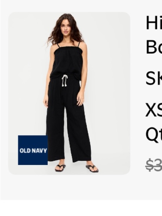 Old Navy Tops - Old navy crinkle cut top and bottoms
